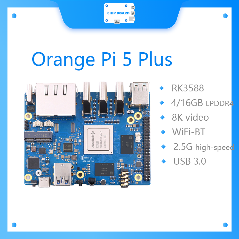 Orange Pi 5 Plus 16Gb - Orange Pi 5 Plus Komputer Papan
